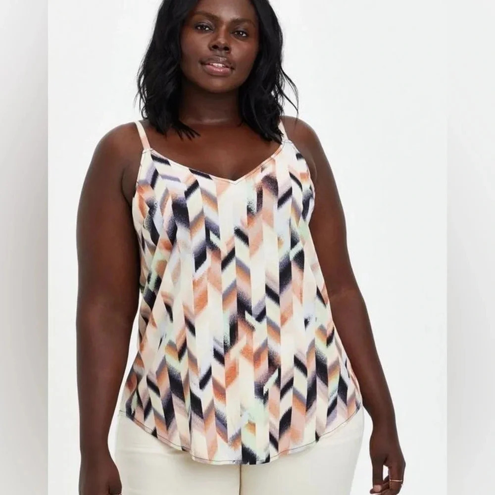 Torrid Ava Rayon Slub Cami - size 00 (M/L) NWT